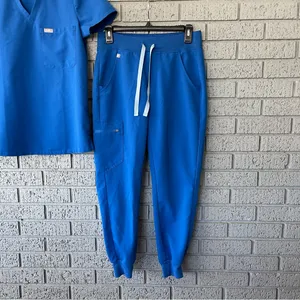 Figs Scrub Set Royal Blue Catarina Top Zamora Joggers Size XS thumbnail 6