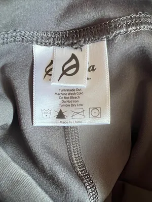 P'tula High-Waist Gunmetal Gray Leggings with Crossover Waistband thumbnail 2