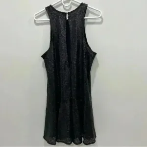 Free People blue sequin liquid shine mini dress M concert cocktail party thumbnail 6