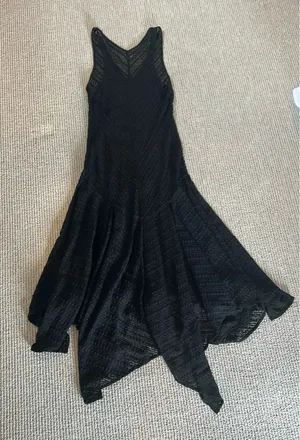 Free People Dress Black Lace Maxi S thumbnail 3