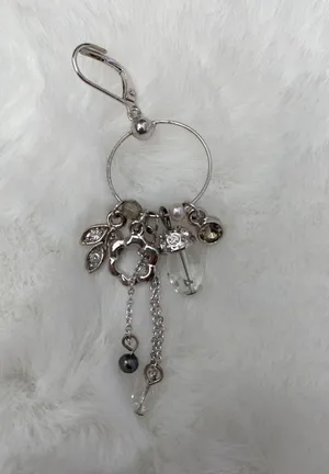 Adrian Buckley NIB England Jewellery Silver Multi-Charm Dangle Earrings thumbnail 7
