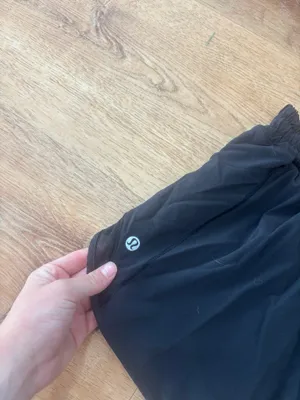 Black Lululemon Hotty Hot Shorts 4" thumbnail 2