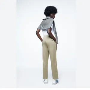 NWT Zara woman’s Side Stripe Retro Joggers Pants Green Small thumbnail 3