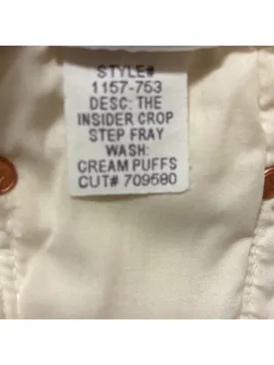 Mother The Insider Crop Step Fray Cream Puffs Jeans Size 29 thumbnail 10