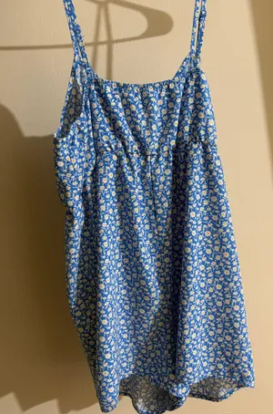Floral Blue Romper Size L thumbnail 2