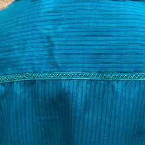 Chico’s button down embroidered collared silk blouse thumbnail 10
