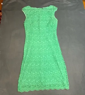 Lauren Ralph Lauren Green Floral Lace Sheath Dress Size 12 thumbnail 3
