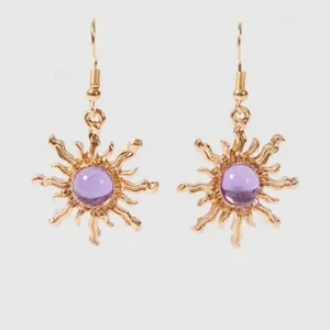 Rapunzel Halloween Sun Earrings for Tangled Costume thumbnail 1