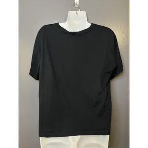 Christian Siriano New York Shirt Womens Medium Black Pocket Crew Neck Tee Top thumbnail 5
