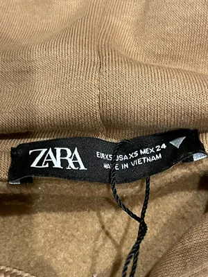 ZARA Long Sleeve Sweatsuit Set With Hoodie And Wide Legs Size XS thumbnail 3