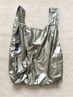 BAGGU Reusable Mini Shopping Bag Metallic Shiny thumbnail 1