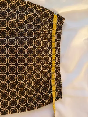 Motel Rocks Black Mini Skirt with Gold Geometric Chain Print thumbnail 4