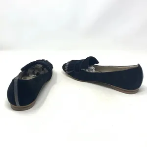 Boden Melody Suede Loafers Black‎ & Pewter Fringe Flats Size 36 / US 5.5 thumbnail 7