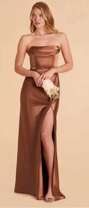 Birdy Grey Mia Dress shiny Satin Copper XS thumbnail 1