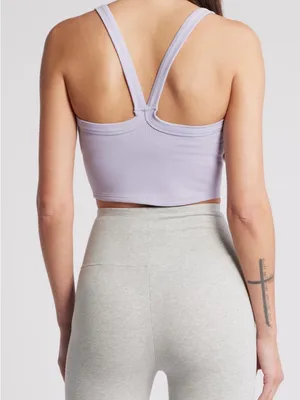 NWT FREE PEOPLE | FP Movement‎ All Clear Rib Crop Camisole Platinum Sz M thumbnail 13