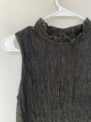 Vintage Black and Gold Halter Top thumbnail 2