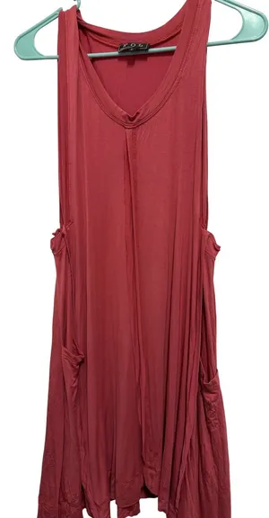 POL Women's‎ Coral V-Neck Sleeveless Tank Top M thumbnail 1