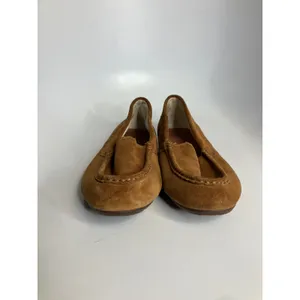 Vionic McKenzie Suede Loafers Brown Scalloped Trim Moc Toe‎ Slip On women's 9.5 thumbnail 3