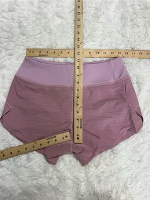 Athleta Run With It Textured 3.5” Running Shorts Pink Size XS Lined thumbnail 2
