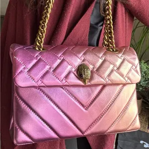 Authentic KURT GEIGER LONDON Quilted 2 tone leather convertible Crosby/shoulder thumbnail 2
