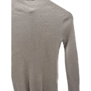 The Rumere Ribbed Knit Wool Sweater Mock Neck Gray‎ Minimalist Workwear Size 34 thumbnail 2