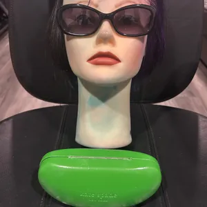 Kate Spade Black Sunglasses with Green Case thumbnail 2