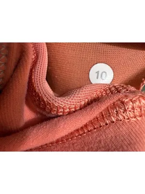 EXCELLENT Lululemon Flow Y Sports Yoga Bra Pop Orange Activewear 10 M thumbnail 8