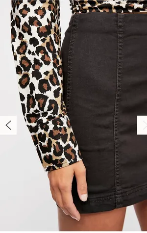 Free People black pencil skirt thumbnail 3