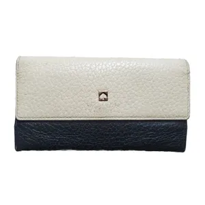 Kate Spade Wallet Sander Southport Avenue Clutch Buttermilk Black New York FLAWS thumbnail 7