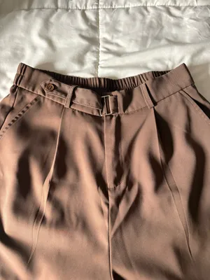 Amazon Brown Wide-Leg Trousers thumbnail 2