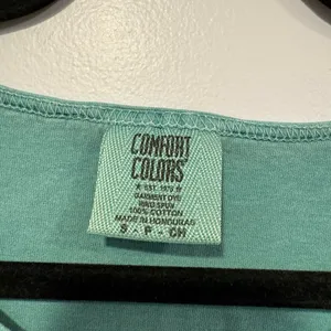 Teal Ohio Northern University‎ comfort colors tank top thumbnail 2