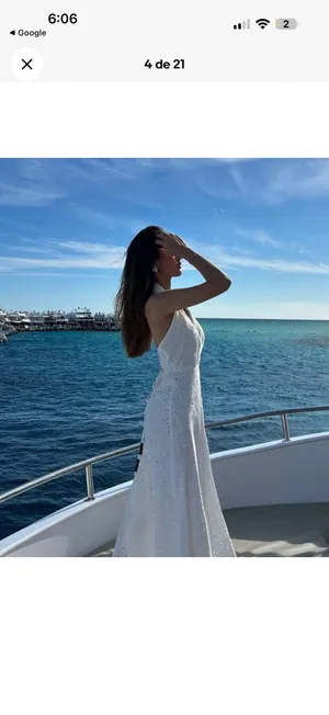 Zara White One-Shoulder Eyelet Midi Dress thumbnail 8