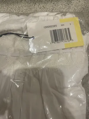 NWT Few Moda Beverly Cotton Dress size Small S White lace trim mini Kourt thumbnail 5