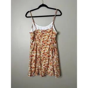 Lulus Babydoll Y2K‎ Mini Dress Roses Floral Hippie Boho Cottagecore Sundress L thumbnail 5