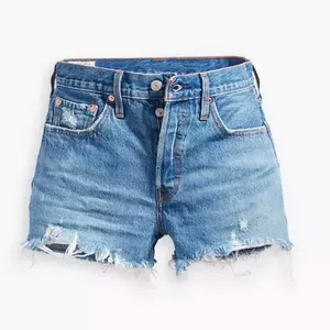 Levi’s 501 Original Fit High Rise Jean Shorts Premium No Stretch thumbnail 1