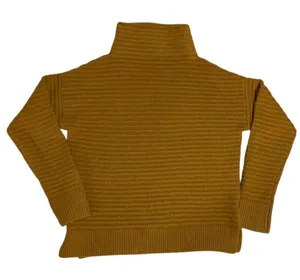 Madewell Belmont Mockneck Sweater Womens XXS Golden Harvest Ribbed Fall Knit thumbnail 1