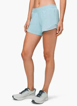 Lululemon Hotty Hot Short II *Long 4" Sea Frost Women's Blue new without tags thumbnail 1
