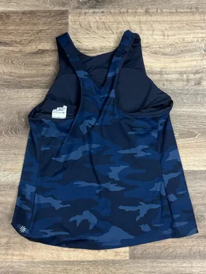 Athleta Conscious Blue Camo Crop Tank Top Women’s Small thumbnail 3