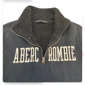VTG Abercrombie & Fitch Womens Sherpa Lined Quarter Zip Sweatshirt M thumbnail 8