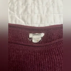 Garage burgundy sweater thumbnail 3