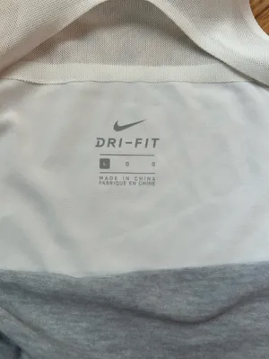 Nike Women’s Gray Performance Dri-fit  Top large thumbnail 3