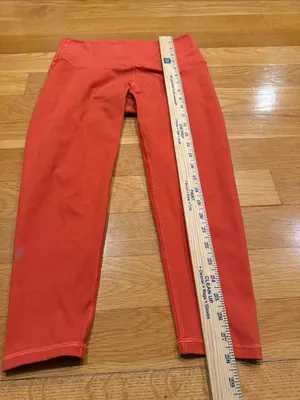 Fleo orange leggings size large . thumbnail 3