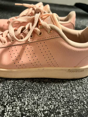 Womens sz7 Adidas Cloudfoam Advantage Pink Low Top Tennis Shoes thumbnail 7