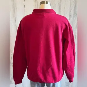 Vintage Pullover Sweatshirt Large Winterberry Holly whimsical unique Christmas‎ thumbnail 3