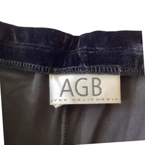 Unique Vintage Vintage AGB Black Velvet Velour Pants thumbnail 2
