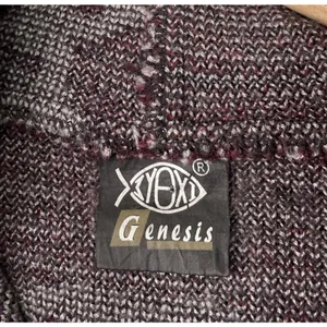 Vintage Genesis Wool Jacket Size XL Zip Artsy Horse Horseshoes Western Cowgirl thumbnail 8