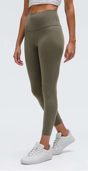 Lululemon Align High Rise Army Green Leggings yoga Pilates activewear gym size 4 thumbnail 1