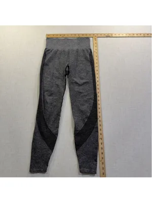 Avia Women’s S 4–6 Gray & Black Full-Length Athletic Leggings thumbnail 4