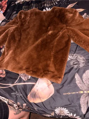 Chelsea & Violet Brown Faux Fur Jacket with Copper Lining thumbnail 4