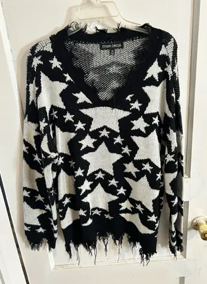 Inner Circle Star Macy's Distressed Sweater thumbnail 1